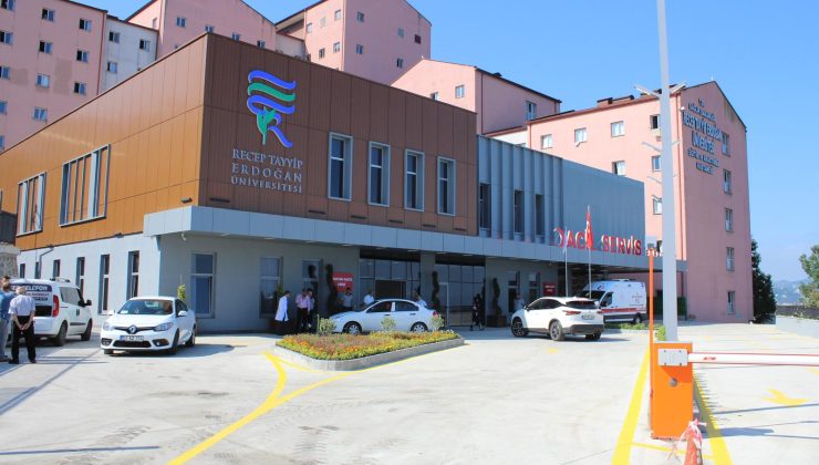 Recep Tayyip Erdoğan Üniversitesi Eğitim ve Araştırma Hastanesinin yeni acil servisi bugün   hizmete girdi