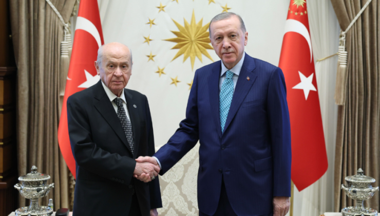 Cumhurbaşkanı Erdoğan ve MHP Genel Başkanı Bahçeli Bir Araya Geldi