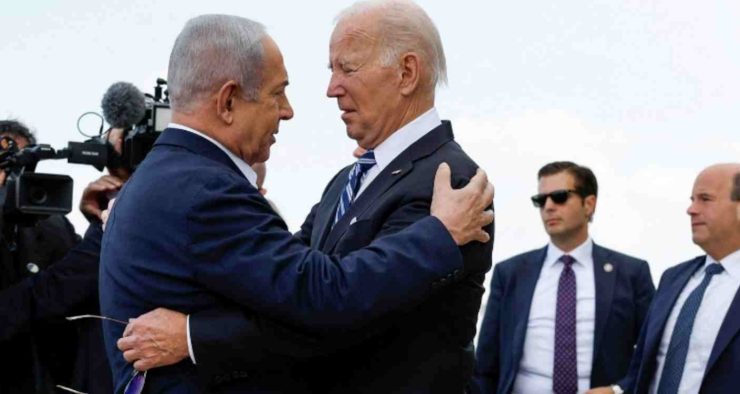 Biden İsrail’de; Netanyahu ile birbirlerine sarıldılar