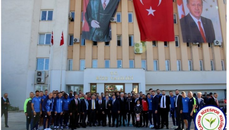 Cumhurbaşkanı Recep Tayyip Eroğan Çaykur Rizespor’u Kabul Etti
