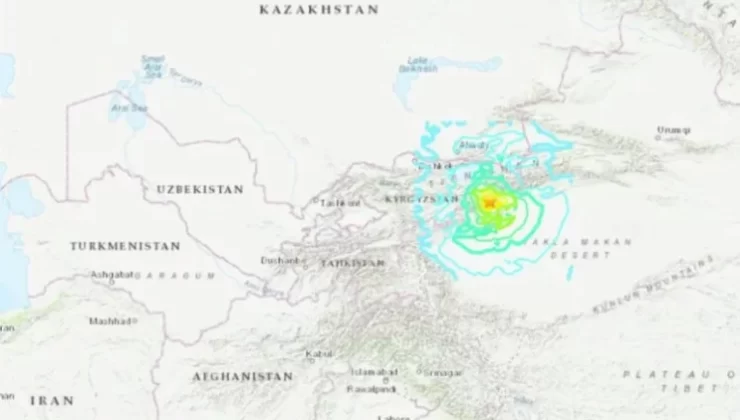 Kırgizistan’da 7 büyüklüğünde deprem meydana geldi