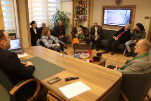 CHP Rize Belediye Başkan Adayı Necati Topaloğlu Rize Ziraat Odası Başkanı Bünyamin Arslan’ı Makamında Ziyaret Etti