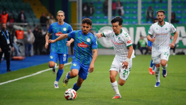 ÇAYKUR Rizespor kendi  evi ve seyircisi önünde  ağırladığı Konyaspor’u 3-2 mağlup etti.
