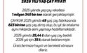 2026 Yaş Çay Fiyatı 35 ₺ olarak açıklandı